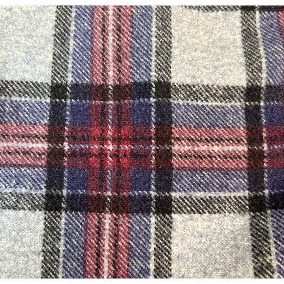 Fieldmaster Perma-Prest Flannel Plaid Button Up Shirt Men's M Red Multi Pockets - Picture 5 of 6